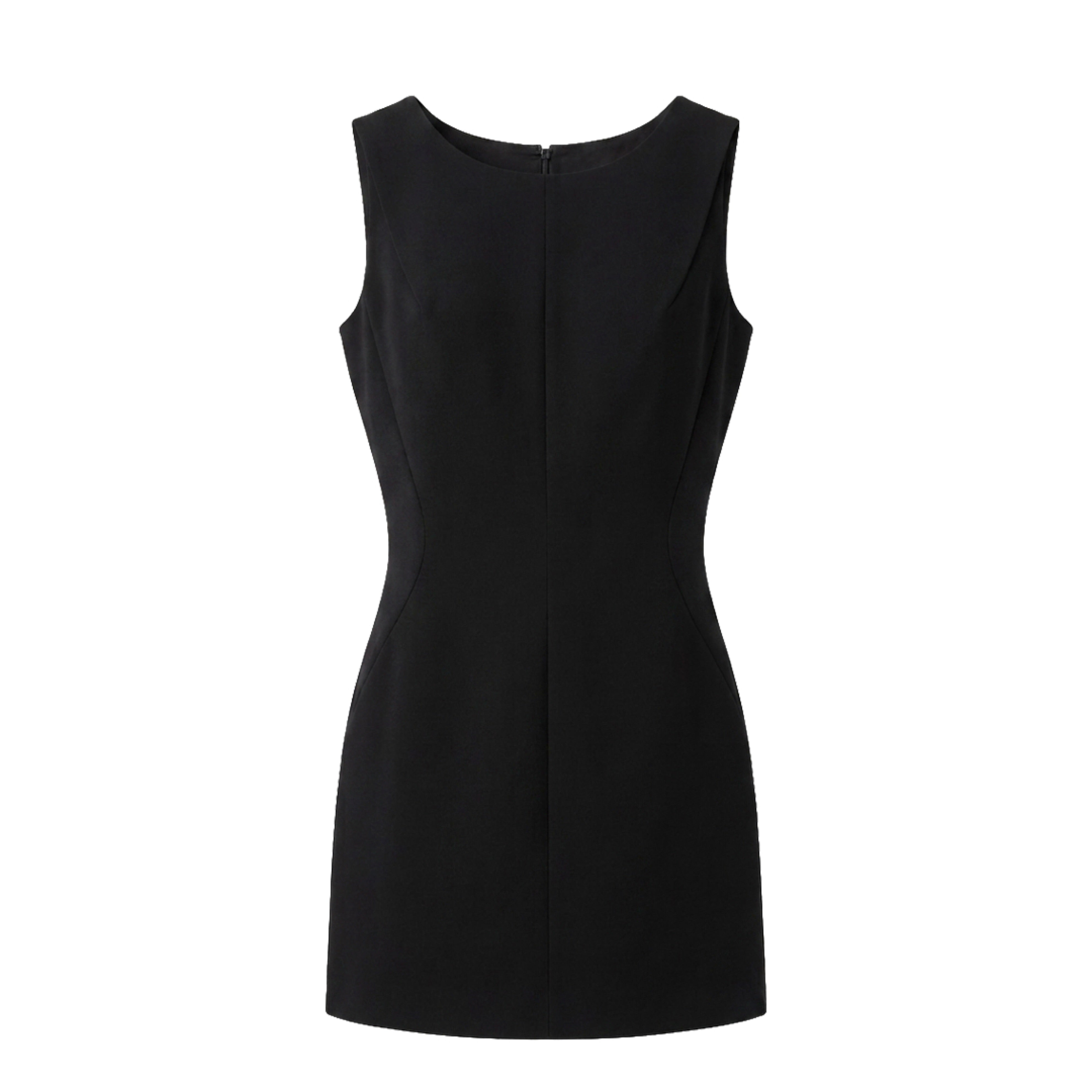 MIST | Black Minimalist Mini Dress