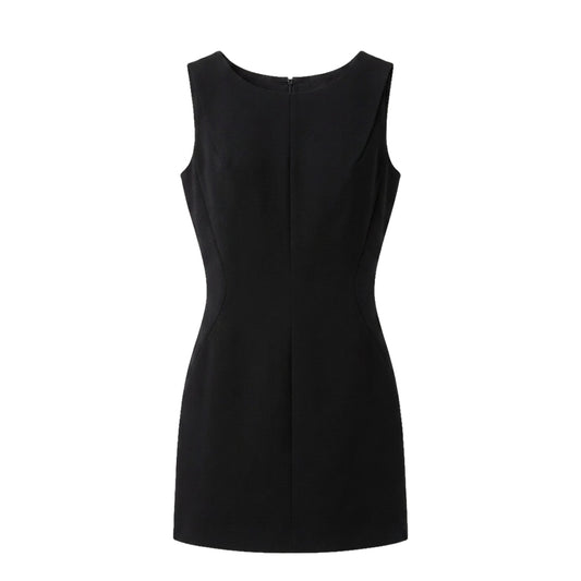 MIST | Black Minimalist Mini Dress