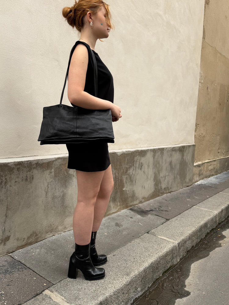 MIST | Long Handle Leather Bag