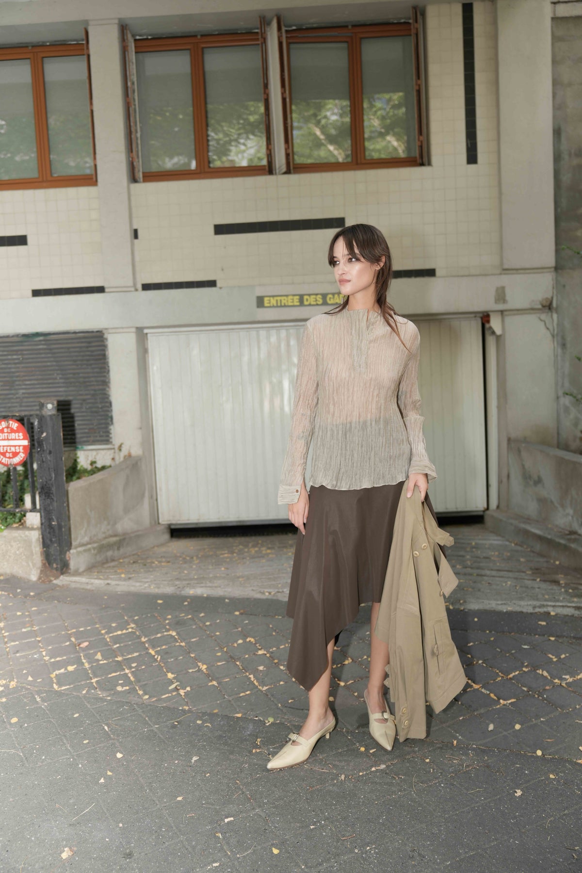 MIST | AW26 Handkerchief-Hem Midi Skirt