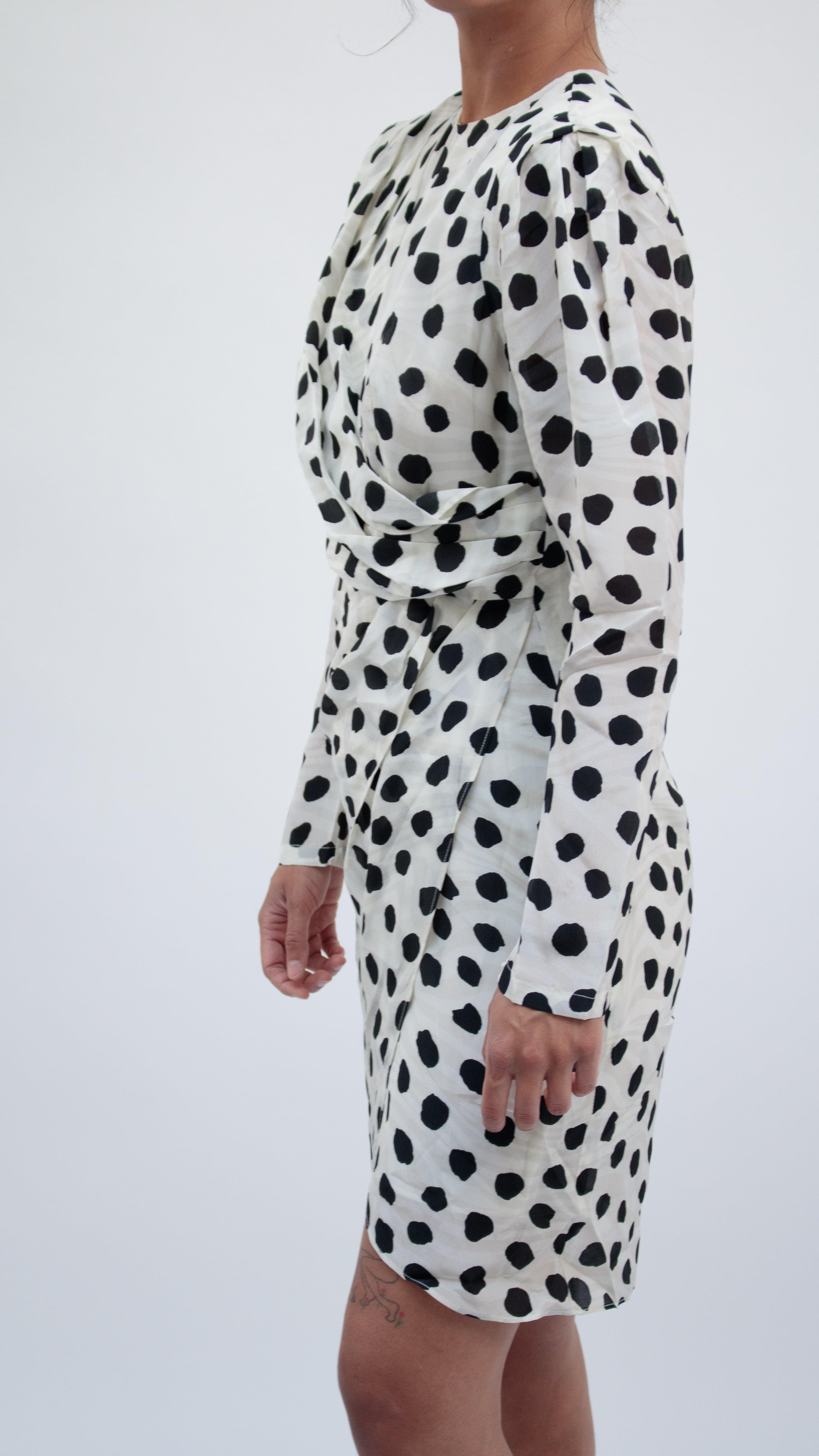 26 Years old | Polka Dot Draped Dress