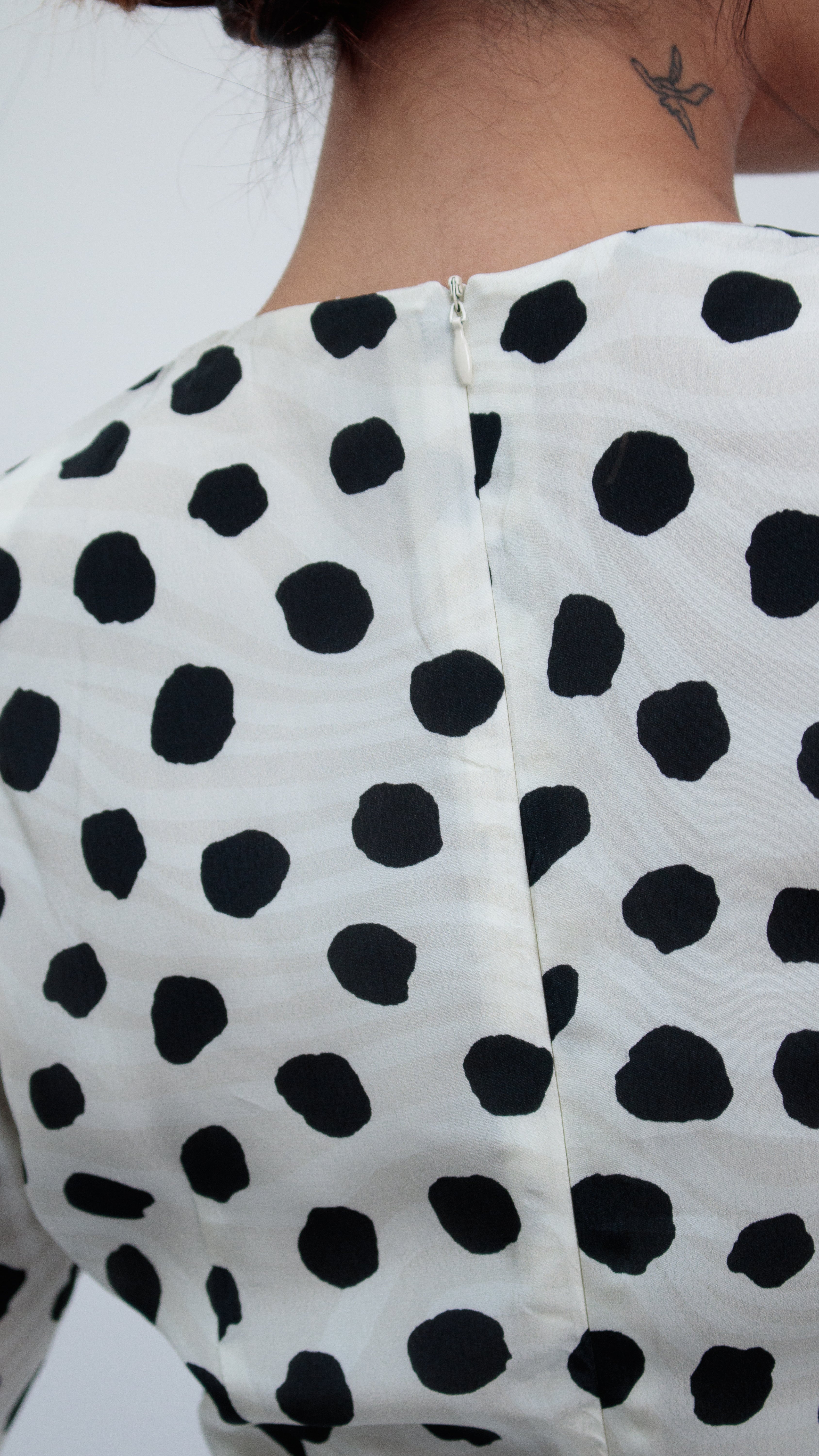 26 Years old | Polka Dot Draped Dress