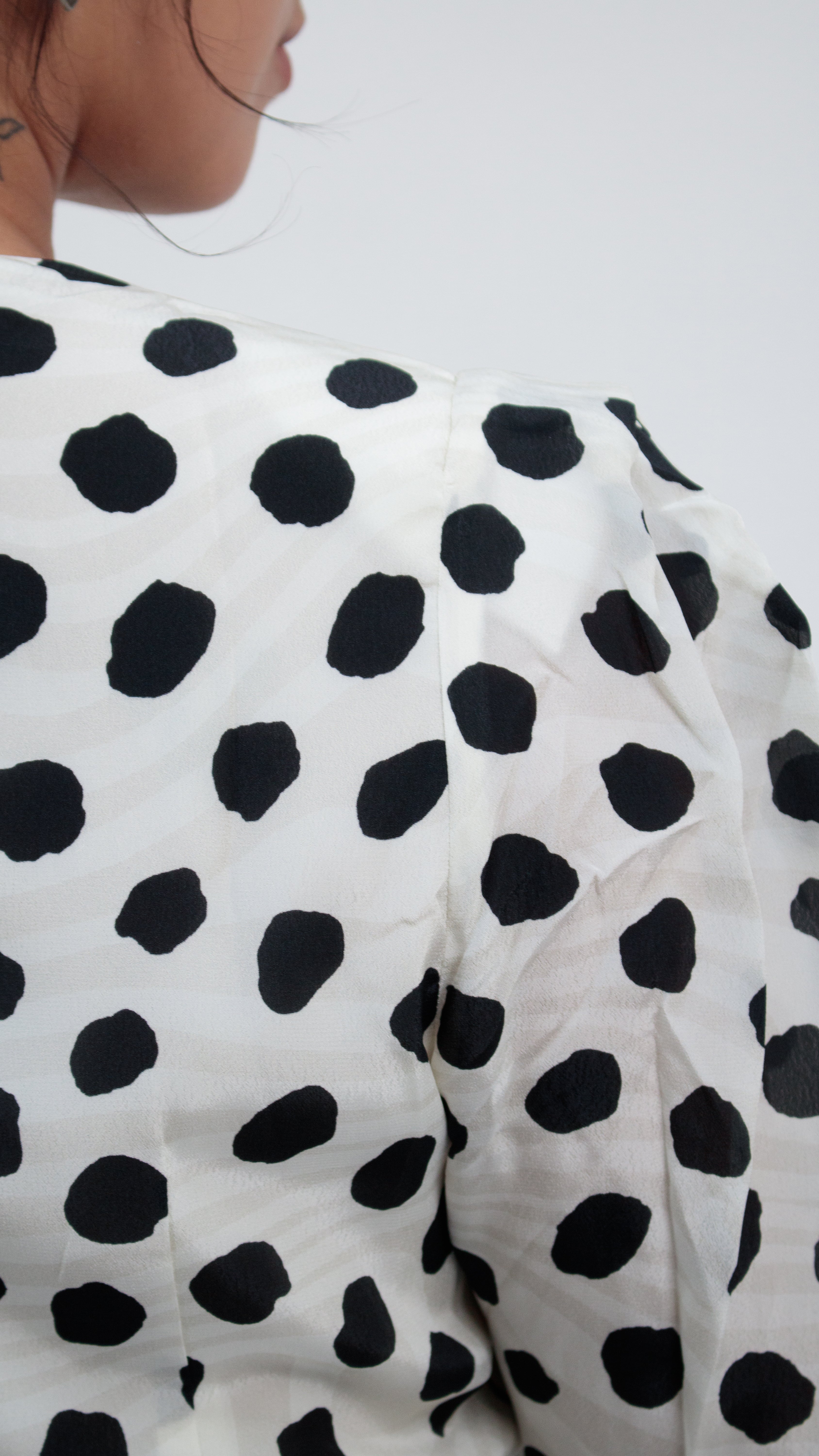 26 Years old | Polka Dot Draped Dress