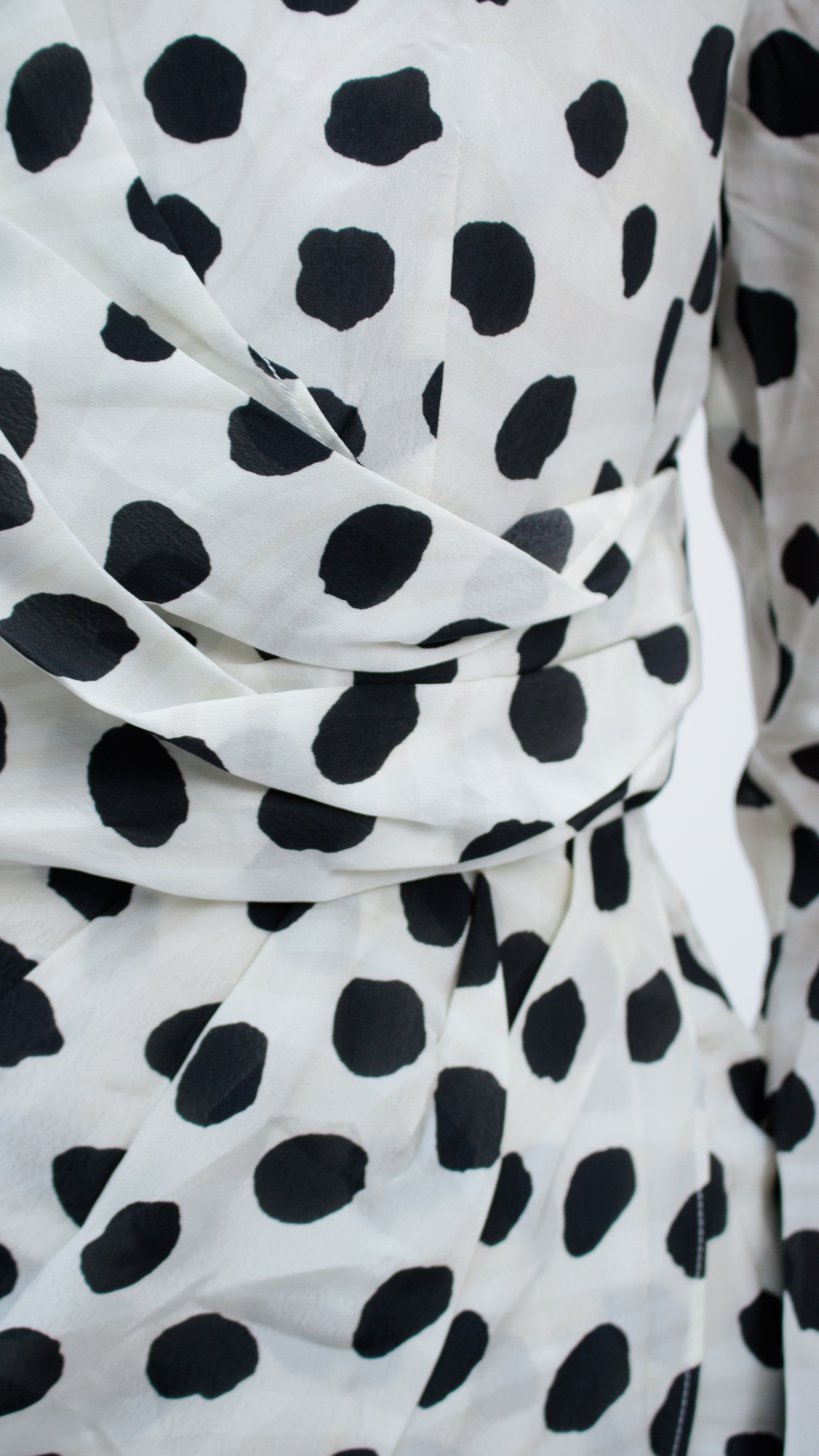 26 Years old | Polka Dot Draped Dress