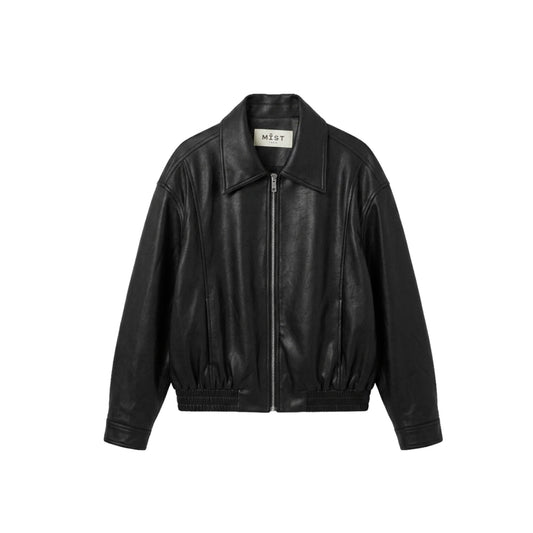 MIST | SS26 Classic Bomber Leather Jacket