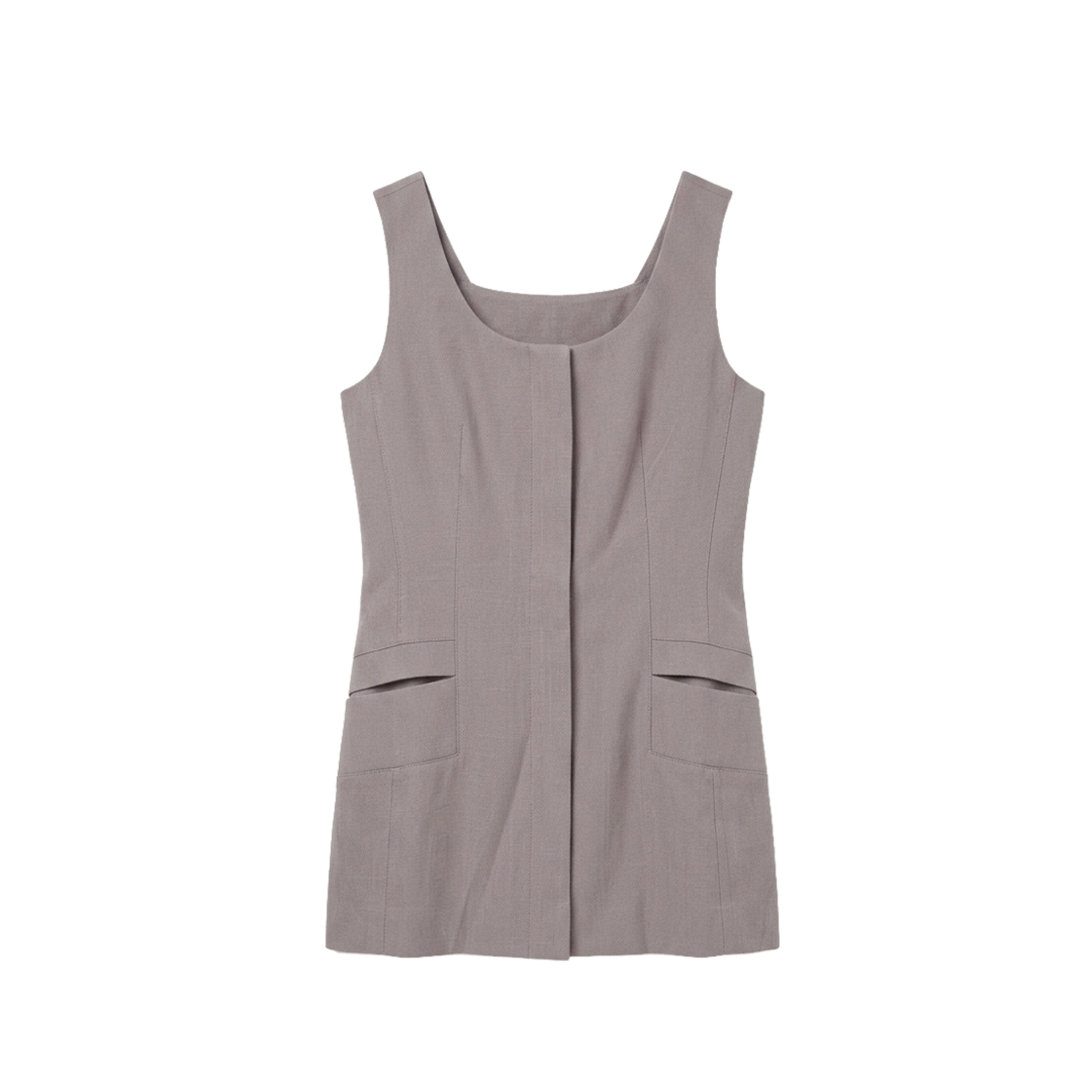 MIST | SS26 Gray Sleeveless Top