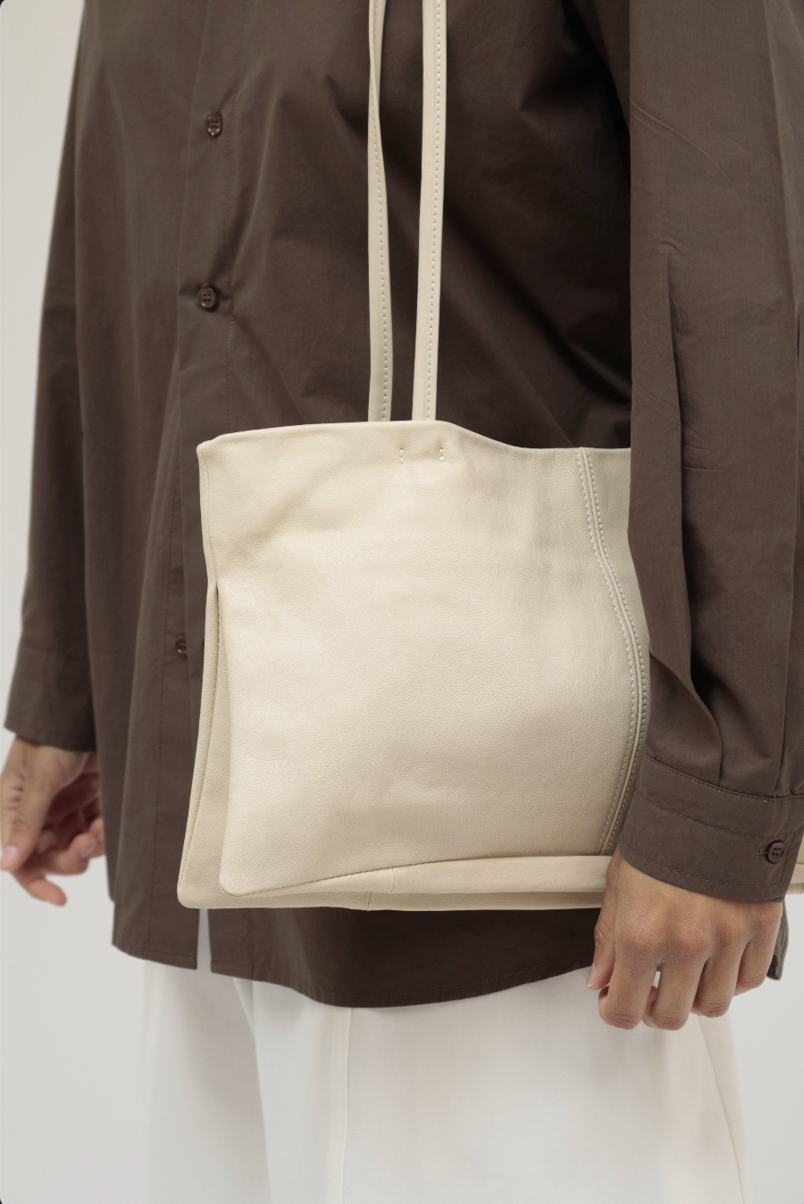 MIST | Long Handle Leather Bag