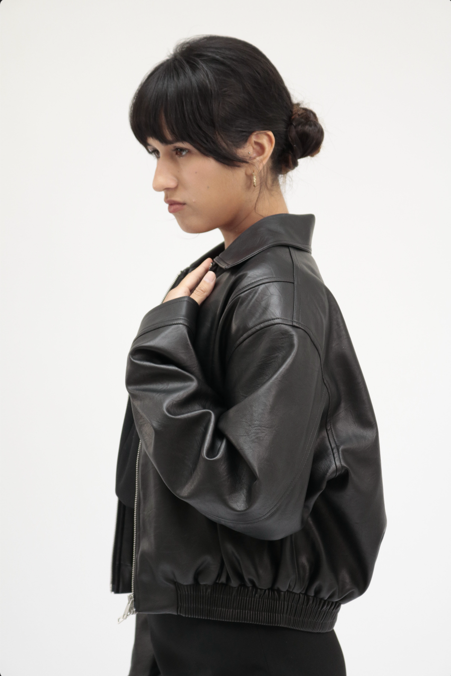 MIST | SS26 Classic Bomber Leather Jacket