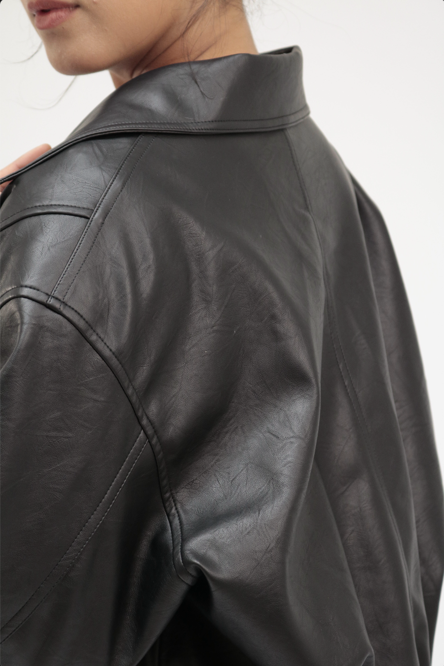 MIST | SS26 Classic Bomber Leather Jacket