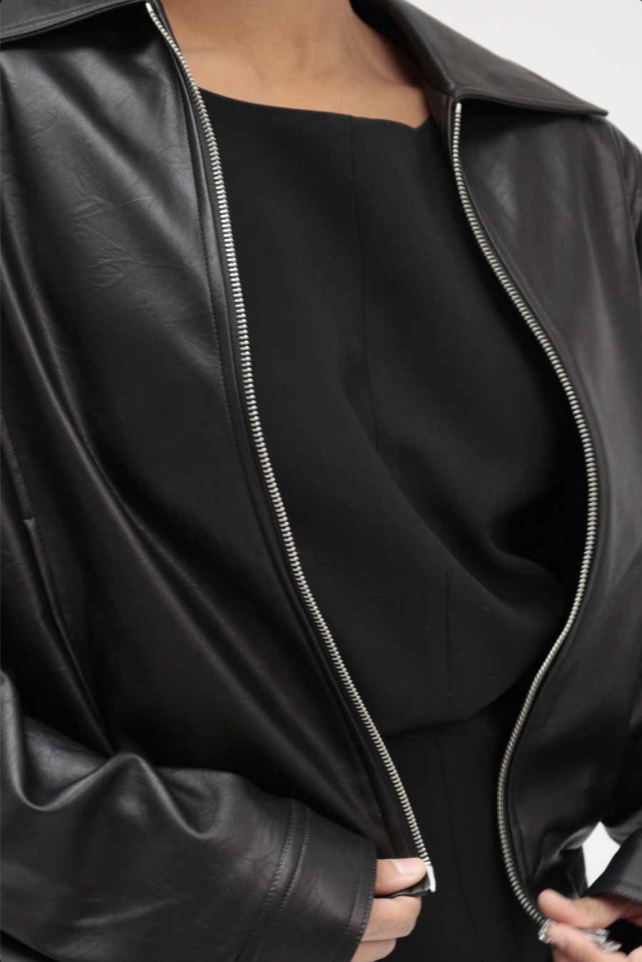 MIST | SS26 Classic Bomber Leather Jacket