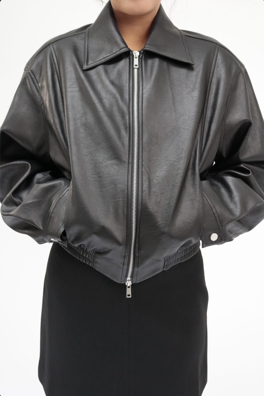 MIST | SS26 Classic Bomber Leather Jacket
