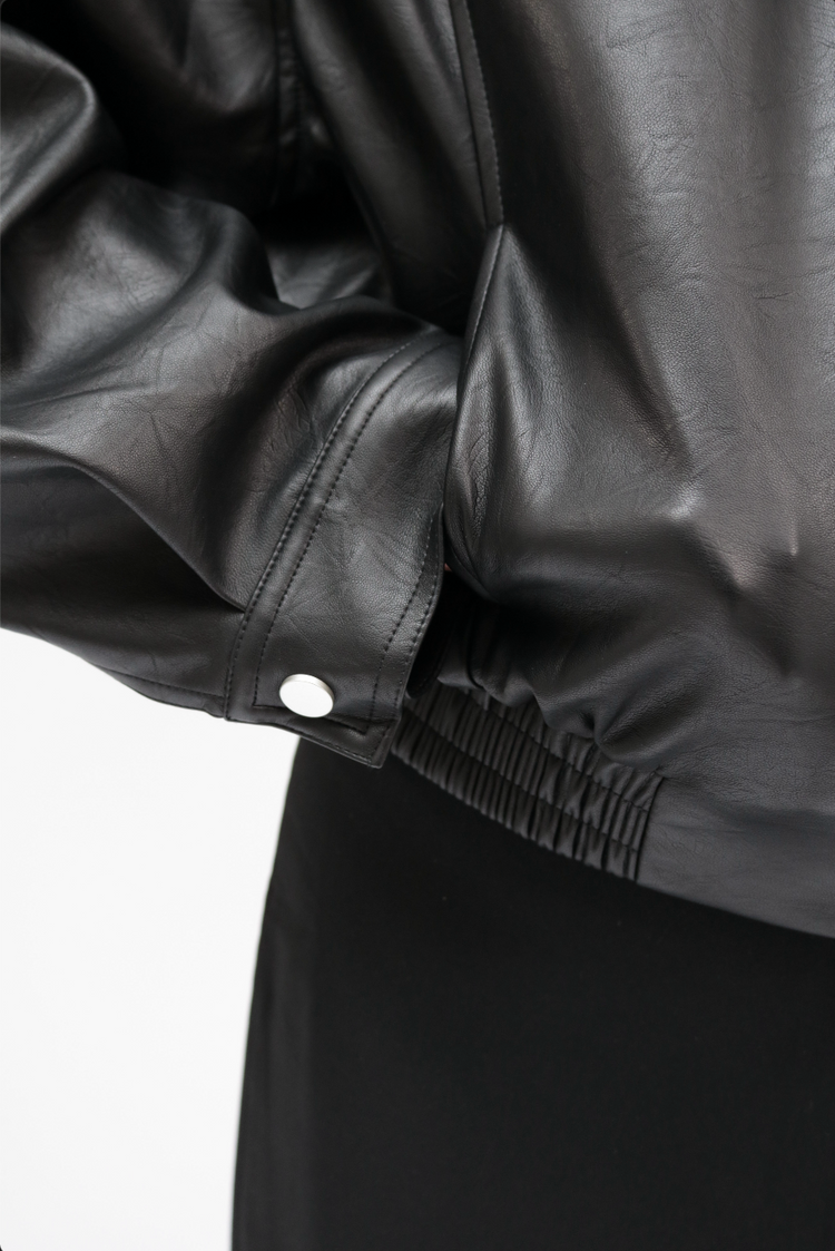 MIST | SS26 Classic Bomber Leather Jacket