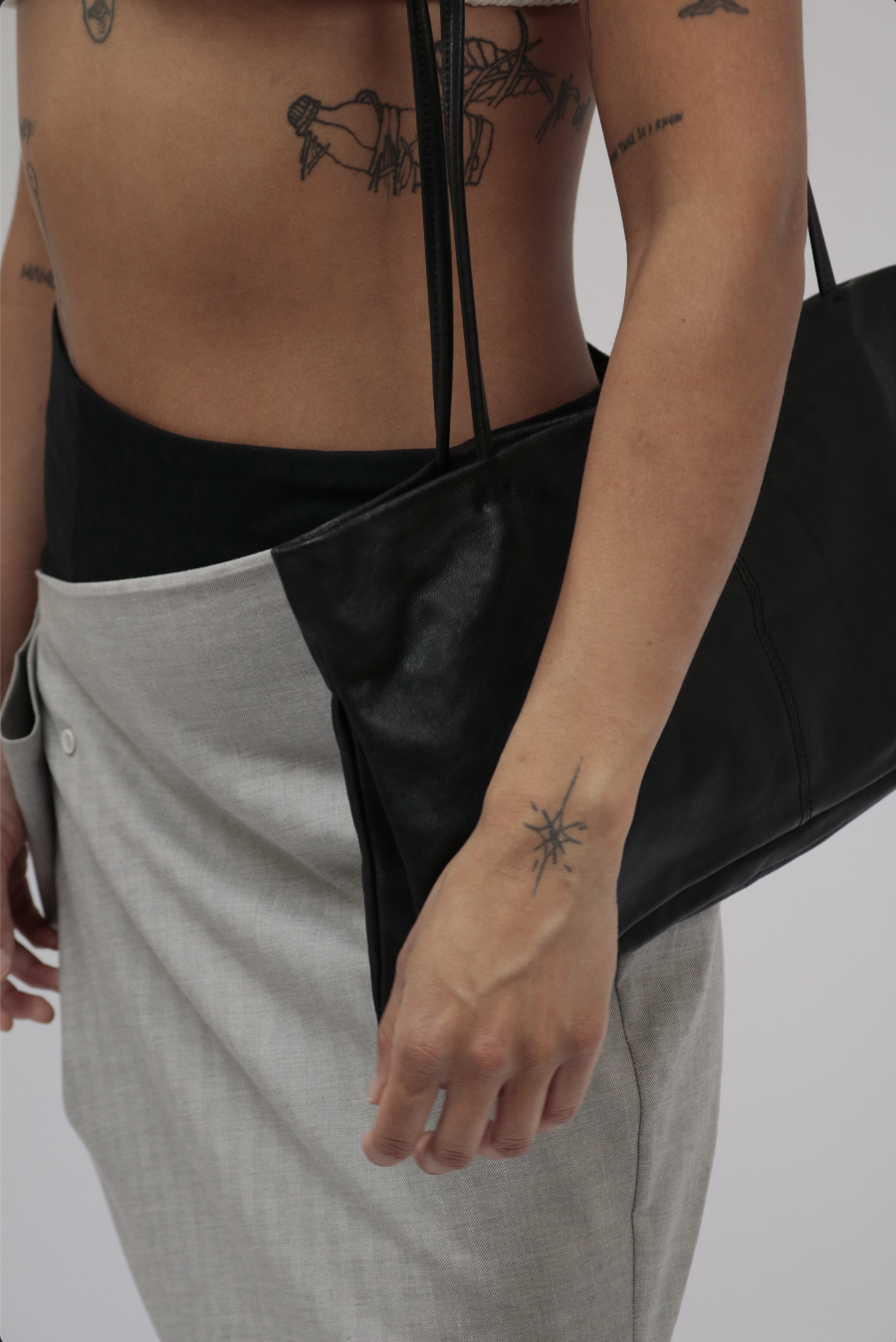 MIST | Long Handle Leather Bag