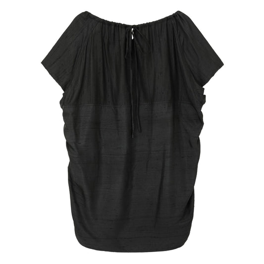CAIRA | Silk Knotted Neckline Top