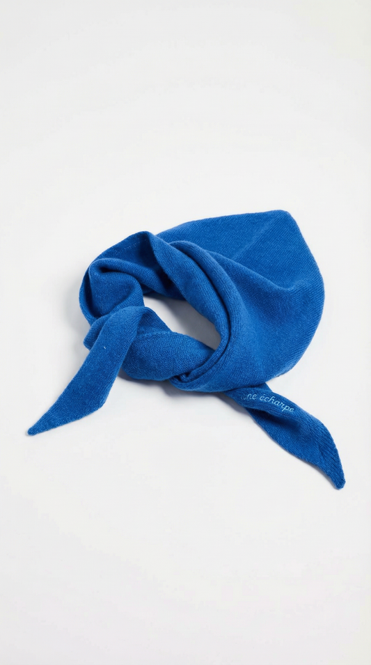 Not Typical Parisian triangular wool scarf