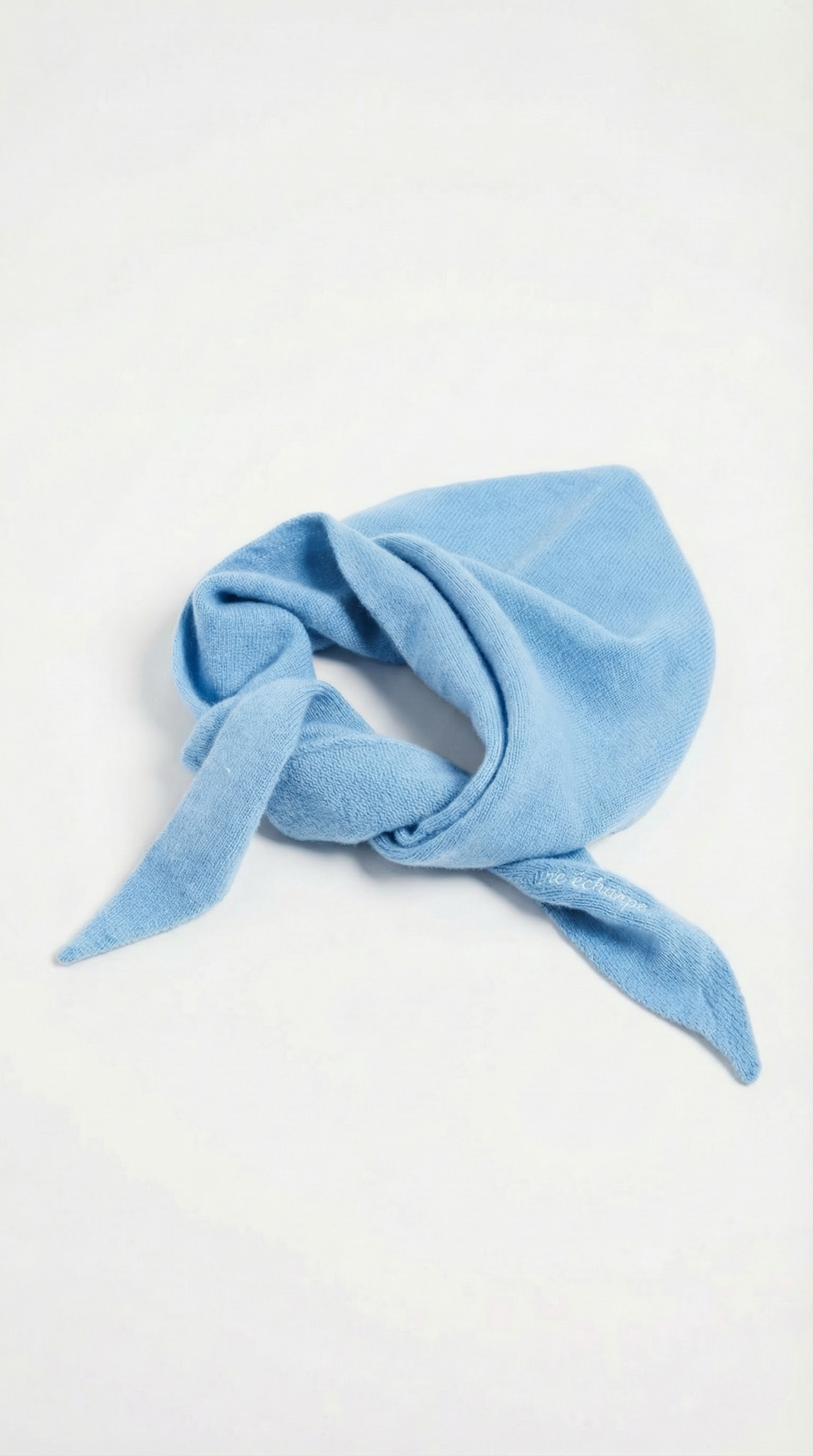 Not Typical Parisian triangular wool scarf