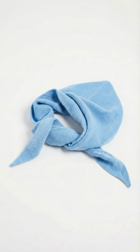 Not Typical Parisian triangular wool scarf