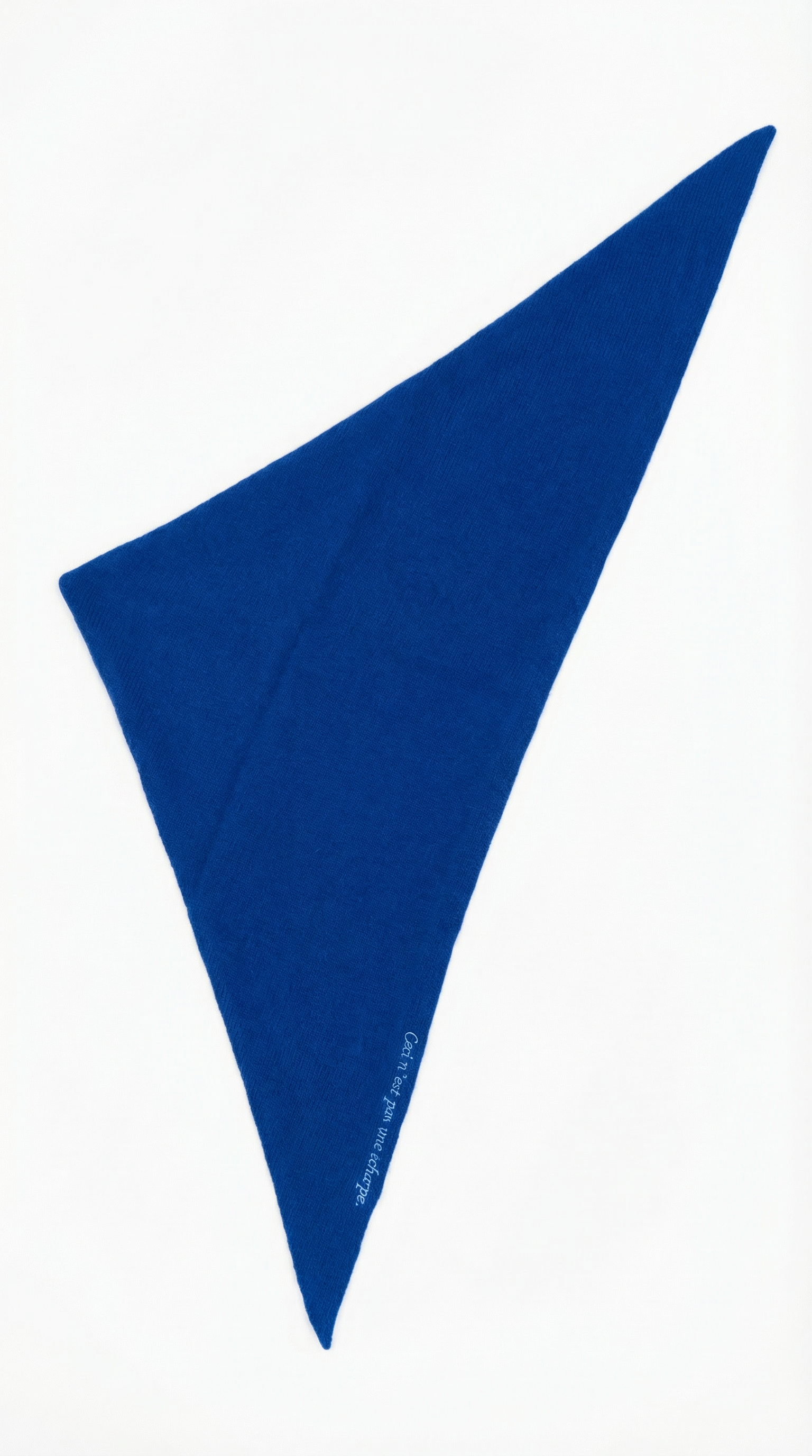 Not Typical Parisian triangular wool scarf