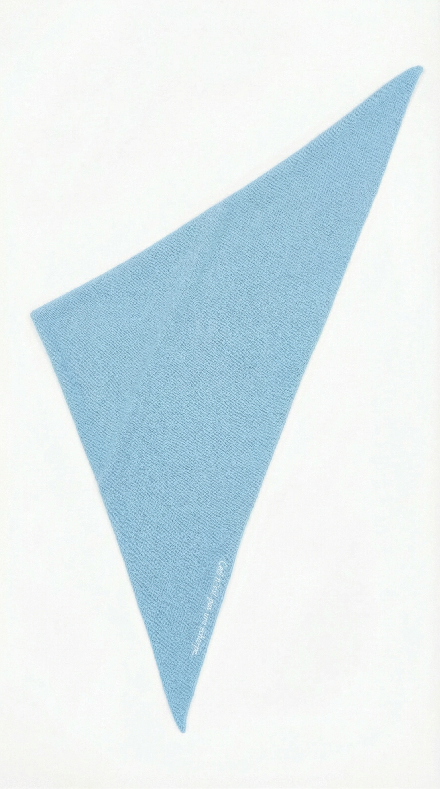 Not Typical Parisian triangular wool scarf